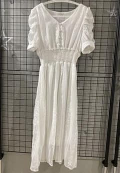 nomae 刺繍ギャザースリーブワンピースのサムネイル