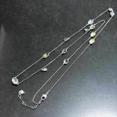ソ18/swarovski/スワロフスキー/ロングネックレス/マルチカラー - メルカリ