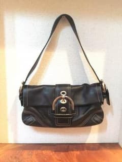 COACH ミニ レザーバッグ 黒のサムネイル