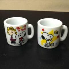 murako55様専用 スヌーピー　ミニコーヒーカップ　A B C D 全setのサムネイル