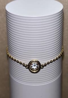 ゴールドチェーン クリスタル ブレスレットのサムネイル
