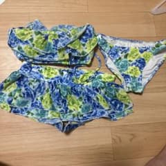 花柄 フリル セパレート水着 Lのサムネイル