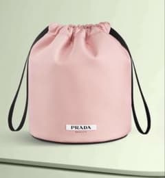 ◇新品未使用◇PRADAビューティー ノベルティ 巾着ポーチ ピンク 数量 