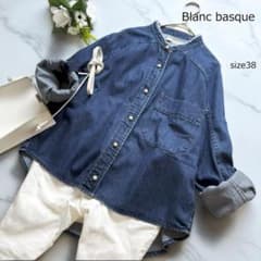 パールボタンデニムシャツ size38 Blanc basque - メルカリ