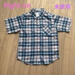 Right-on チェック柄 半袖シャツ 140cmのサムネイル