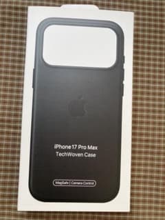 新品iPhone 17ProMax テックウーブンケース ブラック純正品のサムネイル