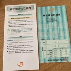 JR東海　株主優待割引券のサムネイル