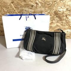 BURBERRY BLUE LABEL バーバリー ショルダーバッグ 黒 MK8のサムネイル