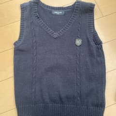 COMME CA ISM ダークネイビー ベスト 110のサムネイル