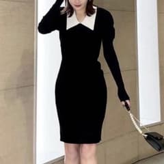 リエンダ バイカラーチェルシーカラーKnit OPのサムネイル