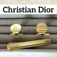 クリスチャンディオール Dior カフス＆タイピン セット ゴールド