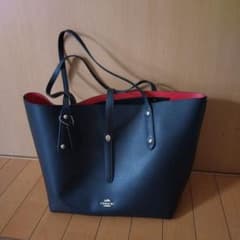 COACH トートバッグ ブラック/レッドのサムネイル