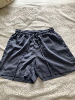 ダークグレー ショートパンツ ゴムウエストのサムネイル