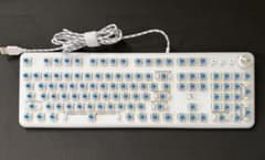 HOGREL K520 クリスタルホワイト キーボード　軸・本体のみのサムネイル
