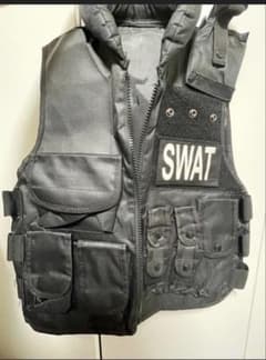 SWAT タクティカルベスト ブラック 2つセットのサムネイル