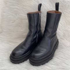 ZARA トラックソール レザーブーツ