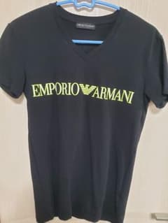 EMPORIO ARMANI Vネック Tシャツ ブラックのサムネイル