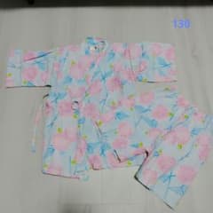 くろわっさんすべべ 甚平 130 花柄のサムネイル