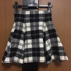 snidel チェックシャギーフレアスカートのサムネイル