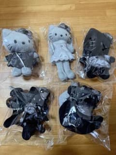 ハローキティ ぬいぐるみセット グレー・黒のサムネイル