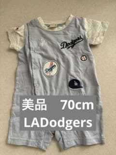 【美品】petit main LADodgers 半袖ロンパースのサムネイル