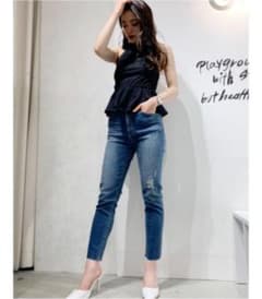 GYDA ジーパン M/Wスリムストレートデニムパンツ デニムのサムネイル