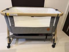 【美品】2025年購入　HZDMJベビーベッド グレーのサムネイル