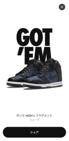 NIKE ナイキ フラグメントのサムネイル