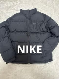 ３連休値下げ!NIKE ダウン リバーシブル 黒／グレーのサムネイル
