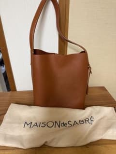 MAISON de SABRE バケットトートバッグ キャメル