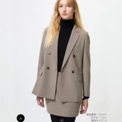 新品未使用】UNIQLO ユニクロ ダブルジャケット S ブラウン 35 - メルカリ