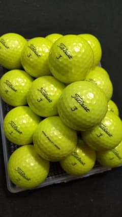 擦り傷、汚れ、マーカー痕等あるロストボール PRO V1 イエロー20個