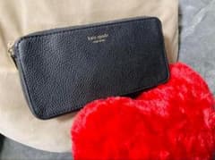 kate spade ブラックレザー ショルダーバッグのサムネイル