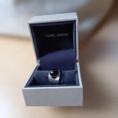 GEORG JENSEN オニキス リング シルバー925　10号位のサムネイル
