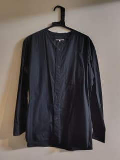 ヨウジオム レア断切ノーカラーシャツ Yohji Yamamoto ヨウジオム レア断切ノーカラーシャツ Yohji Yamamoto - メルカリ