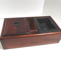 南部鉄器 岩鋳 煙草盆　灰皿　木製　木箱 煙草盆 喫煙セット 灰皿 木製 小物 昭和レトロ 南部鉄器 - メルカリ