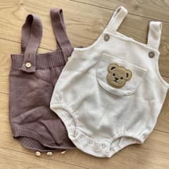 【2点セット】ロンパースサロペット  70-80サイズのサムネイル