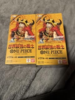 ワンピースカード テープ付き 世界最強の戦士 2BOX - メルカリ