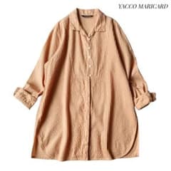 【ヤッコマリカルド】ピンタックコットンロングシャツ サイズ2 近年モデル ヤッコマリカルド】ピンタックコットンロングシャツ サイズ2 近年