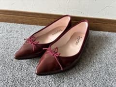 美品！repetto バーガンディ ブリジット35 22.5 フラットシューズ