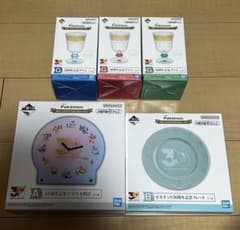 포켓몬 이치 반 쿠지 30 주년 포차마 나에토르 봉제 장난감 유리 플레이트