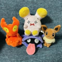 포켓몬 fit 3 체 세트 + 봉제 장난감 1 체 정리 판매