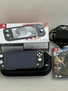 Nintendo Switch Lite グレー 本体 32GBカード ソフト付 - メルカリ