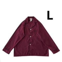 90s McGregor パジャマシャツ 長袖 L ワインレッド 紺 ボルドー