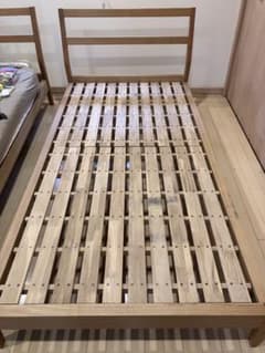 無印良品】MUJI タモ材 シングル ベッドフレーム シングル - メルカリ