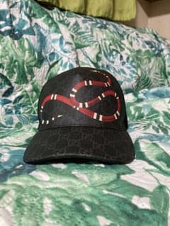 GUCCI  スネークプリントベースボールキャップのサムネイル