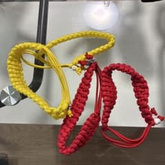 パラコード カラーバンド　赤黄色セットのサムネイル