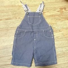 プチバトー　ストライプ サロペット 81cmのサムネイル