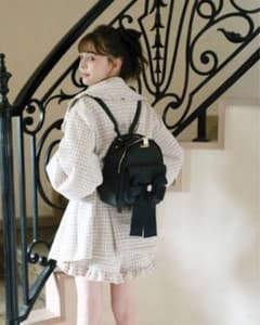LIZ LISA リボン リュック ブラックのサムネイル