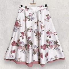 tocco closet 花柄 フレアスカート M フェミニン 総柄 上品